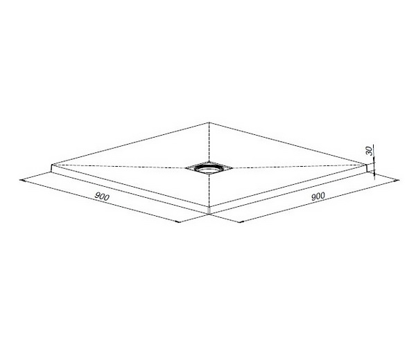 поддон из литьевого мрамора ALLEN BRAU PRIORITY 90